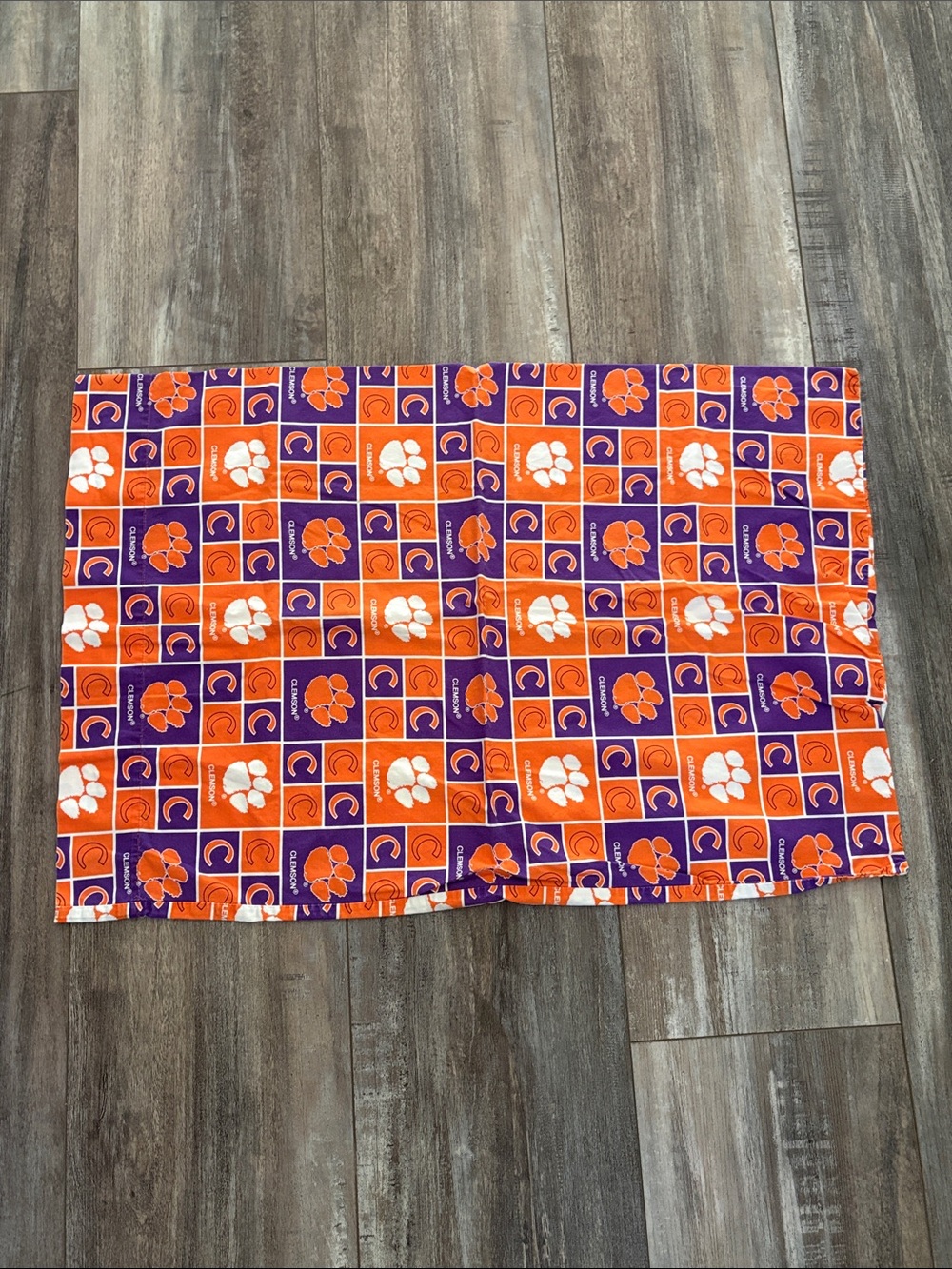 College Corner Clemson Tigers Pillowcase Standard Orange Purple Dorm Bedding